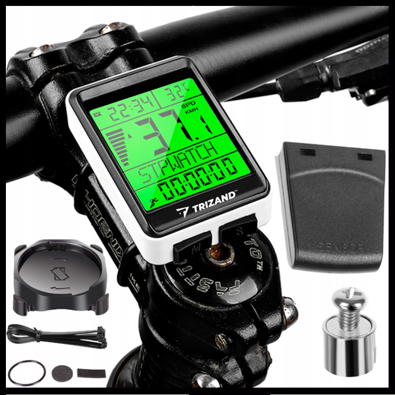 Cuentakilómetros Inalámbrico para Bicicleta Velocímetro Impermeable Pantalla LCD