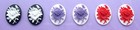 20 unset Mixed Colors ROSE 25mm x 18mm Costume Jewelry 10 pairs craft CAMEOS Lot — photo 4