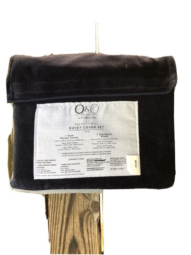 Oliver Velvet-Twill Duvet Cover 