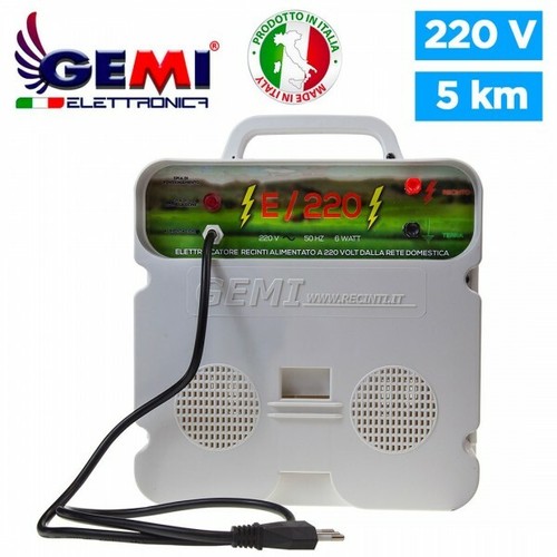 Electric fence energiser 220 Volts 5 km for electric fences Gemi Elettronica - Picture 2 of 3