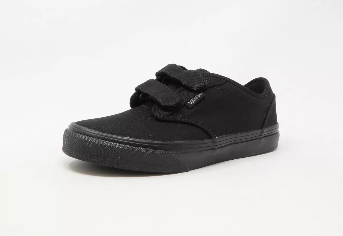 Childrens black vans shoes cheap