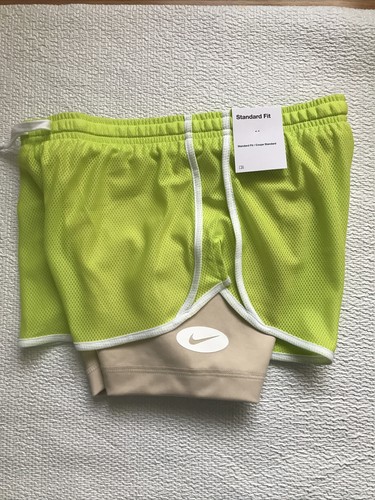 Nike Dri-FIT Tempo Icon Clash Big Girls 2 in 1 Training Shorts DO7119-321 Sz S - Picture 4 of 10