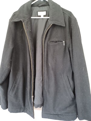 Merona Ladies Fleece Jacket Full Zip zip inside pockes lining warm Black Size M
