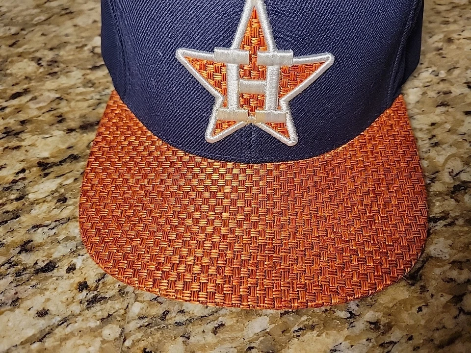 Houston Astros Hat Cap Men Adjustable Strapback MLB Baseball American Needle  - Image 3 of 4