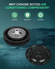 For Toyota Yaris 1.5L 2007-2012 AC A/C Compressor Clutch Assembly Repair Kit