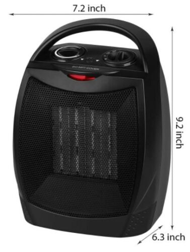 Space Heater Electric Portable Fireplace Wood Stove Warmer Bedroom Indoor Patio - Picture 3 of 7