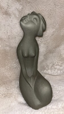 #ad Cast Stone Abstract Modernist Figural Sculpture 11.75” 9lbs 15oz $250.00