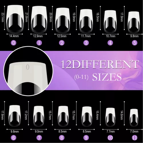 120Pcs/Box Art False Fake Nails Full Nail Tips Acrylic French Artificial Nails - Picture 3 of 26