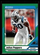 Julius Peppers 2024 Panini Donruss Green Press Proof Card #252