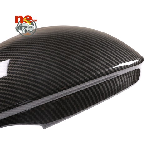 Cubierta del espejo retrovisor lateral del automóvil ABS con acabado de carbono para Alfa Romeo Giulia 2017-2020 - Imagen 3 de 8