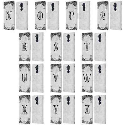 OFFICIAL NATURE MAGICK B&W MARBLE MONOGRAM 2 LEATHER BOOK CASE FOR NOKIA PHONES