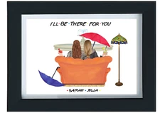DIGITAL FILE FRIENDS INSPIRED PERSONALISED print. Friends sofa, Central Perk 