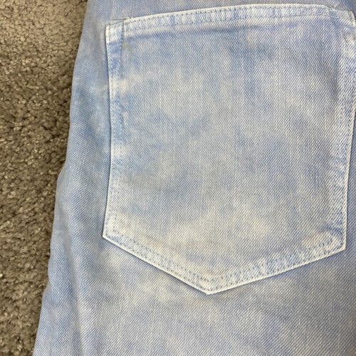 &Denim by H&M Capri Jeans Youth Girls Size 14 Blue Mid Rise Distressed Acid Wash - Picture 8 of 12