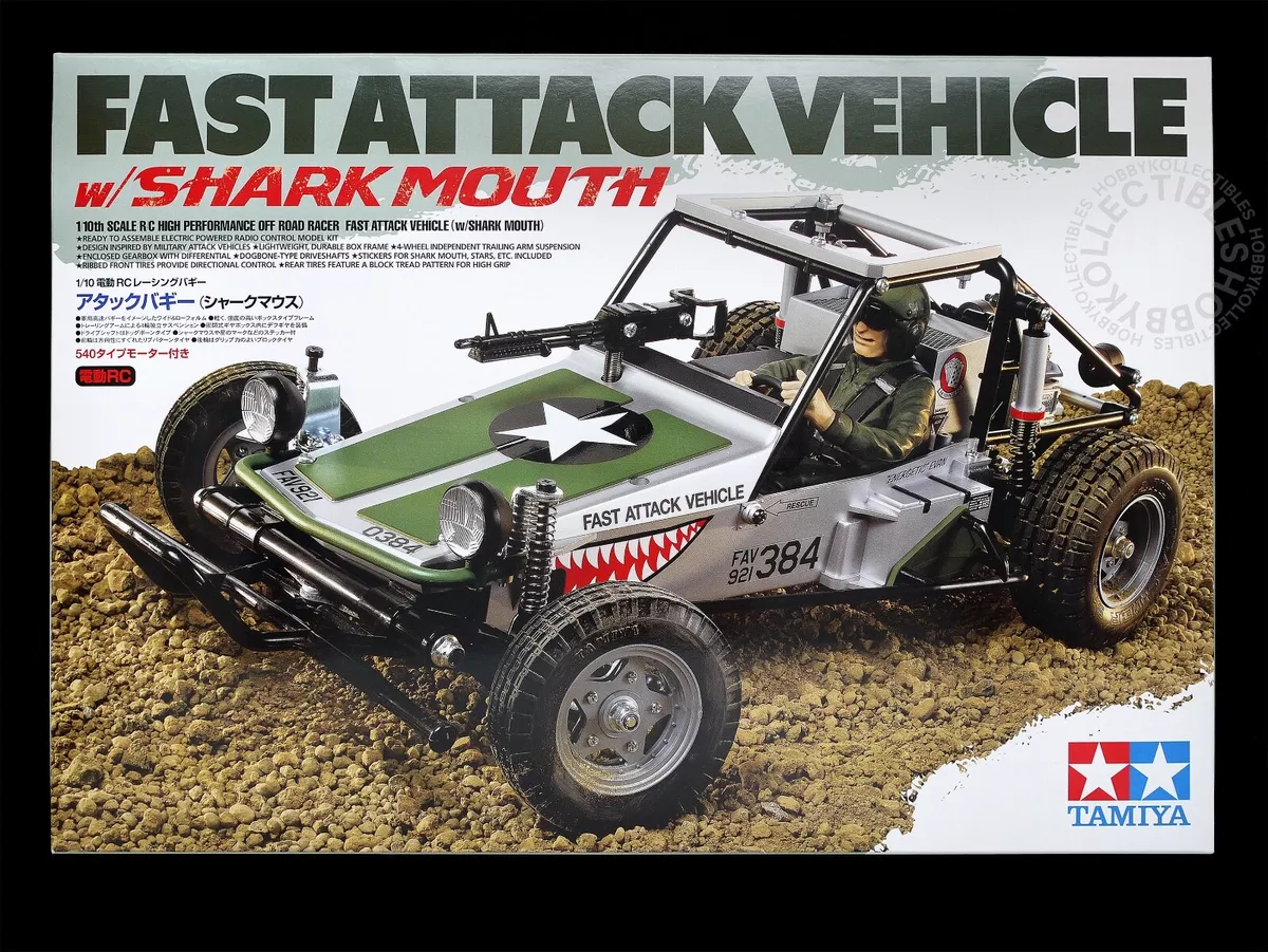 Tamiya 1/10 RC Fast Attack Vehicle w/Shark Mouth (2012) #58539 FAV