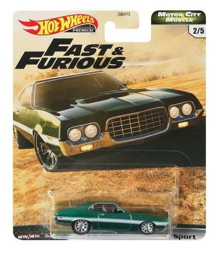 Hot Wheels Premium Fast & Furious Motor City Muscle Set of 5 Vehicles GBW75 - Image 4 of 4