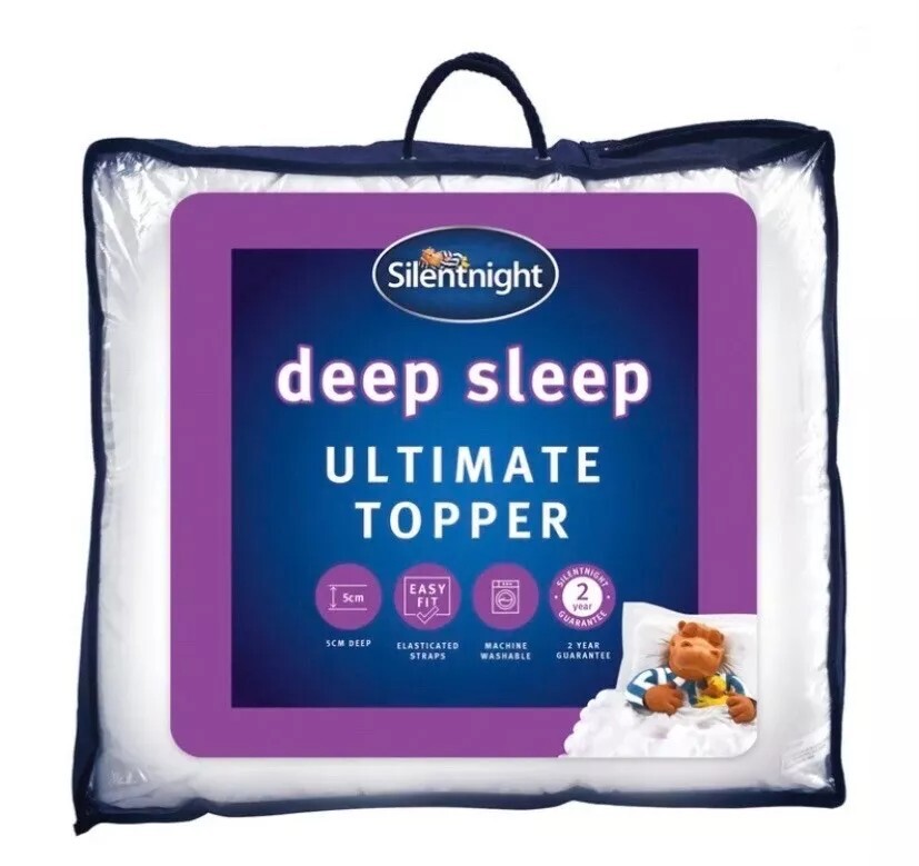 Silentnight Small Double Mattress Topper 5cm Ultimate Deep Sleep Thick