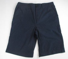 LANDS END Navy School Uniform Elastic Waist Shorts Boys XL 18-20 NEW 