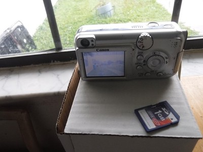 Canon PowerShot A460 Digital Camera with SD Card -WORKS/TESTED