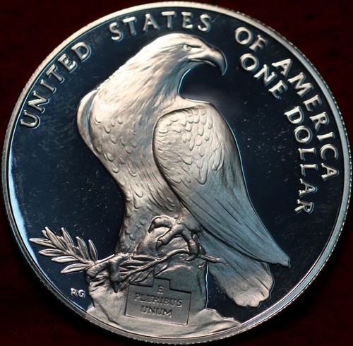 Uncirculated 1984-S San Francisco Mint XXIII Olympiad Comm Silver One Dollar - Picture 2 of 2