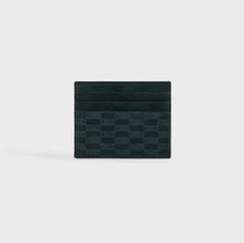 Exclusive Kith Monogram Leather Suede Card Holder Stadium Green Brand New 