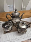Gorham Strasbourg Sterling Silver 3 Piece Tea & Coffee Set 1306 Grams Total