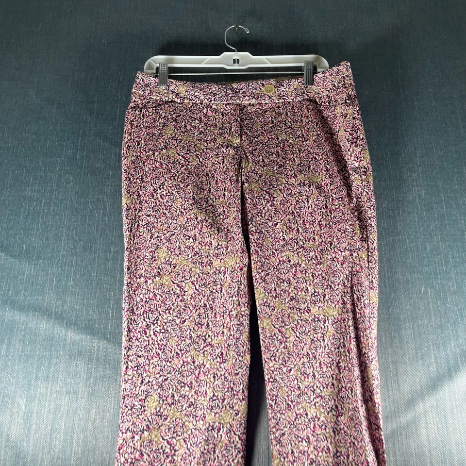 Pantalones para mujer The Limited talla 8 multicolor floral Drew Fit mezcla de algodón elástico Foto 2 de 4
