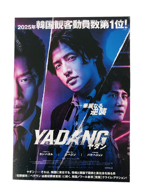 Yadang The Snitch 야당 2025 Kang Ha-Neul Yoo Hae-Jin Film Flyer B5 Poster Japan