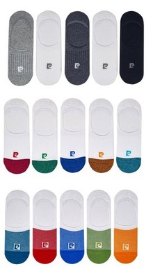 Pierre Cardin unsichtbare Sneaker Socken für Herren 5er Pack UK 7-11 Antirutsch