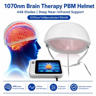 1070nm Brain Phototherapy Helmet Cognitive Support Near Infrared Light Therapy