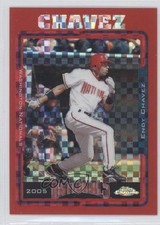 2005 Topps Chrome Red X-Fractor 18/25 Endy Chavez #369 1c1