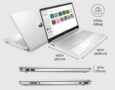 HP 15,6 Zoll Laptop Intel Core i5-1235U 256GB SSD 8GB RAM silber 15s-fq5021na – Bild 5