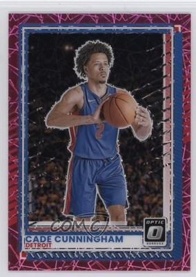 2025-26 Panini Donruss Optic Pink Velocity Prizm 3/75 Cade Cunningham #108 1m6p