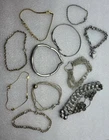 Vintage & Modern Costume Jewelry Lot Mostly Unmarked Bracelets