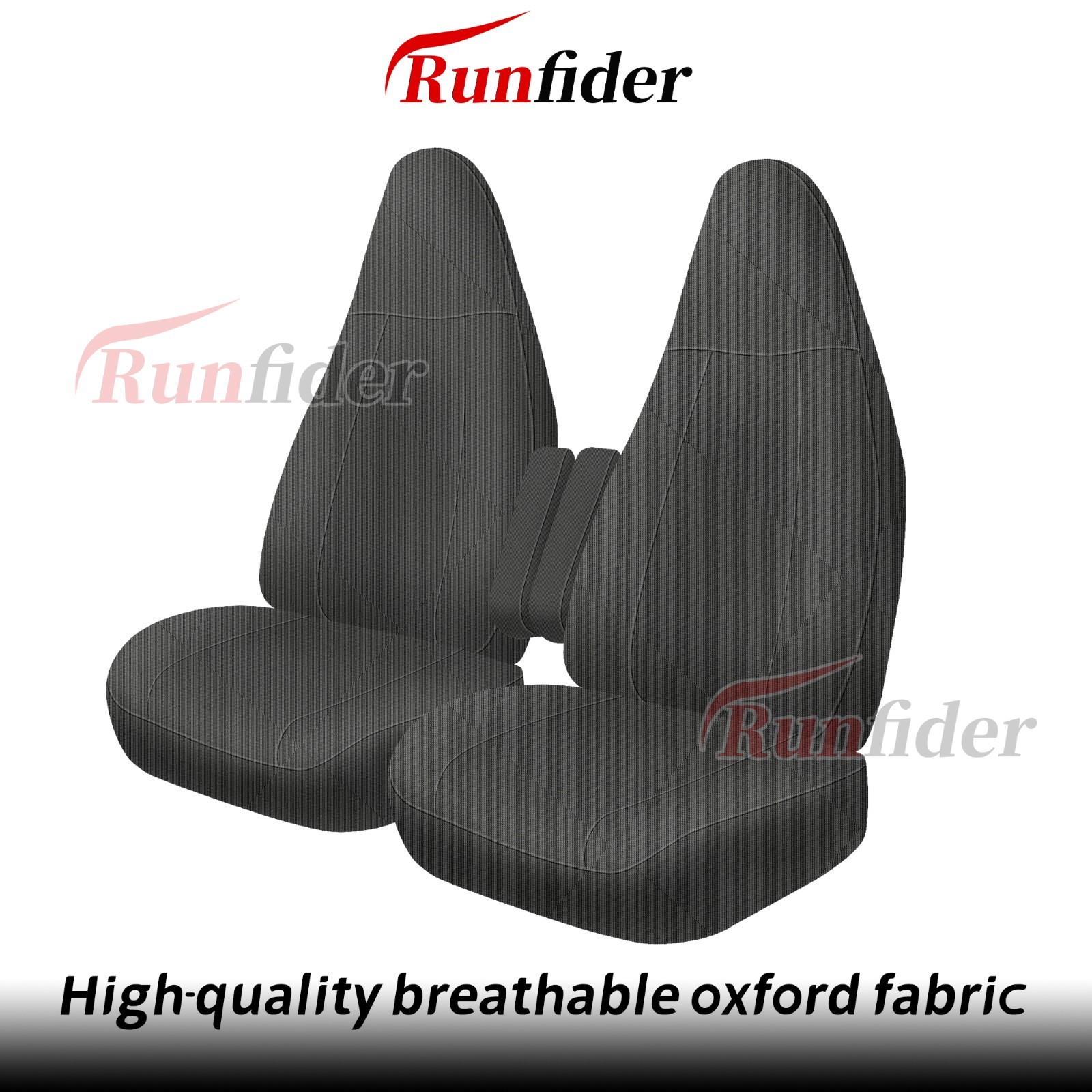 Front Bucket Seat Covers For Chevy Express 2010-2025- Gray