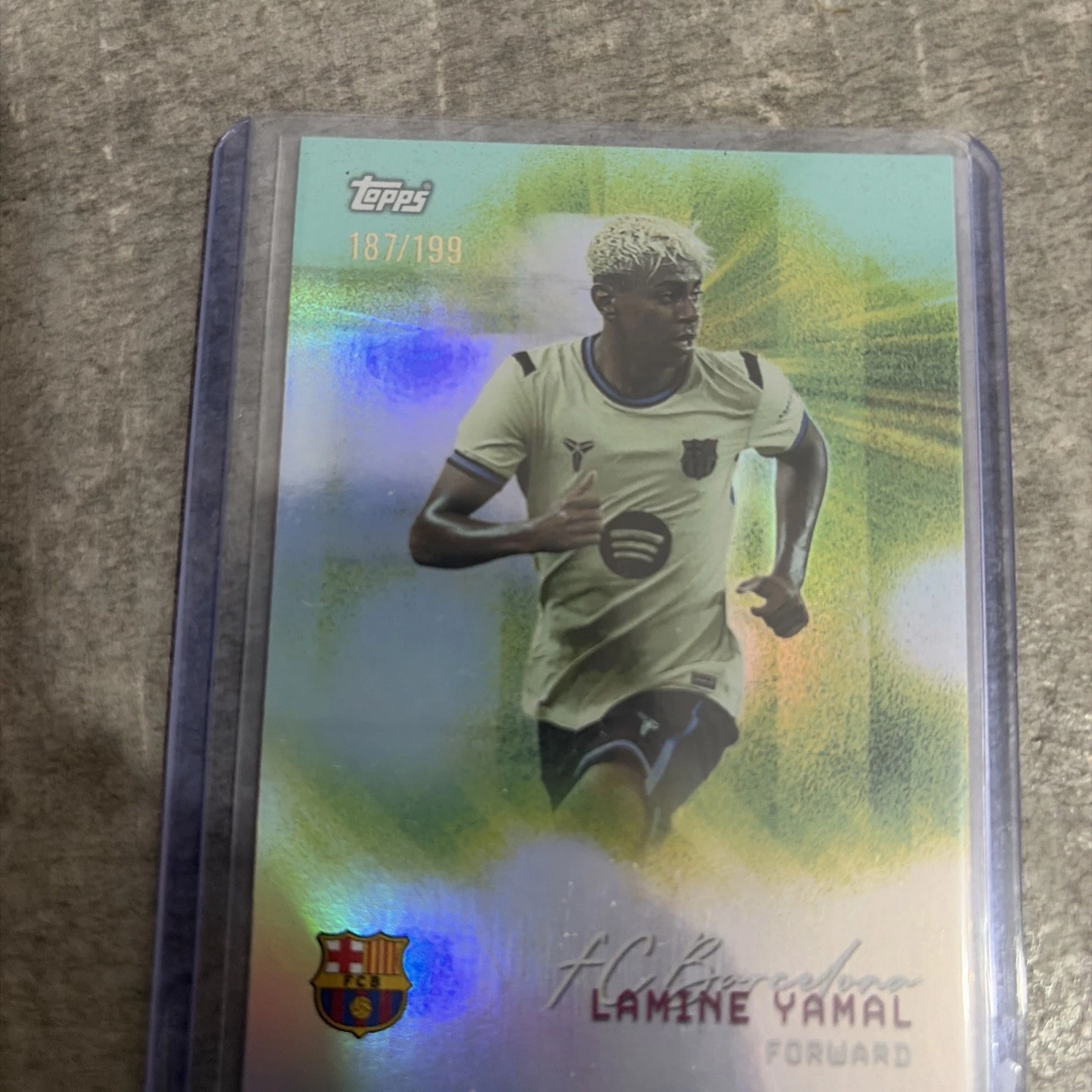 Lamine Yamal Topps Numbered Card No 187/199 Barcelona (no Auto) Rare Card