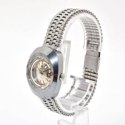 RADO DiaStar Automatic Watch running Gold Champagne Dial Stainless Steel