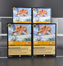 Disney Lorcana Simba - Playful Pouncer 23/204 Winterspell Uncommon 4 Cards