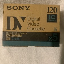 5 Sony DV120MEM Digital Video Cassettes IC Memory NEW Japan