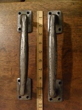 pair of pub door pull handles bar double door handles Gothic church door pulls 2