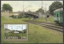 Latvia 2005 Architecture, Bridges MNH Block