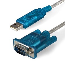 StarTech.com 3ft 91cm 1-Port USB to RS232 DB9 Serial Adapter Cable USB to Serial