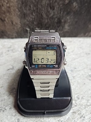 Vintage Seiko Silverwave A259-5090 Digital Alarm Chronograph