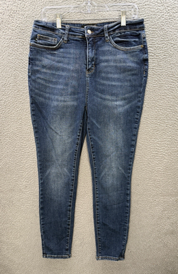 #ad Judy Blue Jeans Womens 15 32 Blue High Rise Skinny Fit Tummy Control Stretch $23.74
