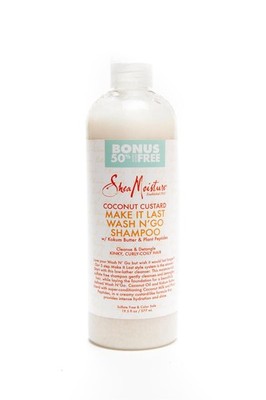 Shea Moisture Coconut Custard Make It Last Wash N'Go Shampoo 577ml