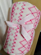 Victoria's Secret PINK x Love Shack Fancy Cozy Sherpa Blanket 50x60 Fair Isle