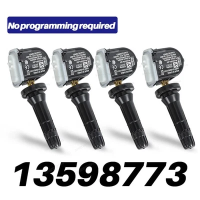 4Pcs Genuine Tire Pressure Sensor OEM 13598773 TPMS 433MHz For GMC Buick Chevy - Image 1 of 4