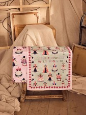 Cath Kidston Set of 2 Green Wild Flowers Wild Women Tea Towels