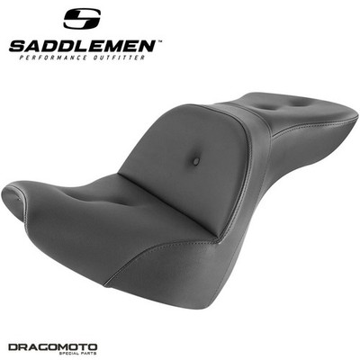 SITZBANK HARLEY SOFTTAIL SADDLEMEN Explorer RS 818-31-029RS 2-Up Seat Schwarz...