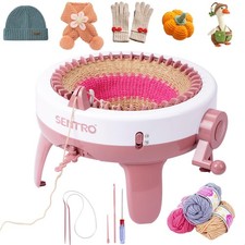 SENTRO 40 Needle Smart Circular Double Knit Loom Machine - Hats Scarves Socks