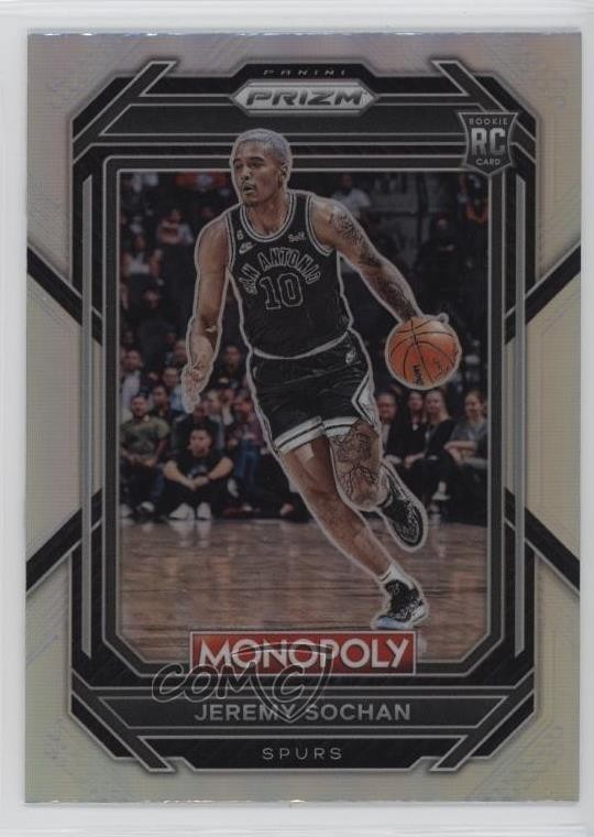2022-23 Panini Prizm Monopoly Silver Prizm Jeremy Sochan #80 09x3